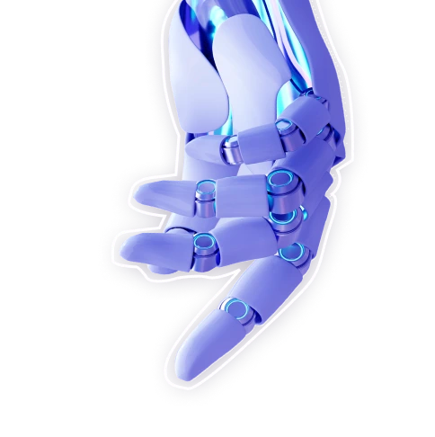 A robotic hand, symbolizing technology and innovation